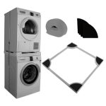 gri cam mak kurutma mak istifleme kiti KG0063096 5 сер 150x150 - Стыковочный набор для вертикальной стыковки стиральной и сушильной машины серый